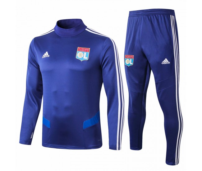 Survêtement de football bleu Olympique Lyonnais 2019 2020