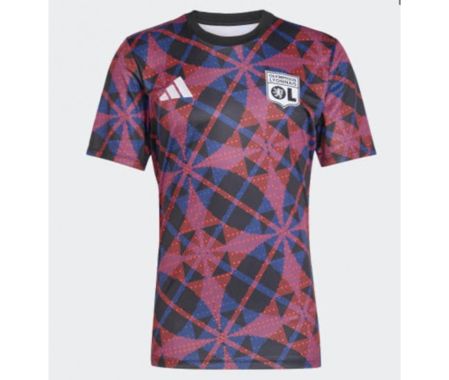 Maillot d'avant-match pour hommes de l'Olympique Lyonnais 25-26