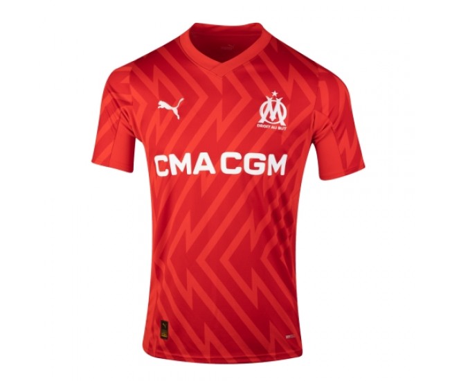 Maillot de Gardien Rouge Homme Olympique de Marseille 2023-24