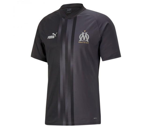 Maillot de football masculin d'avant-match des Jeux olympiques de Marseille 2023
