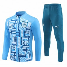 Survêtement technique d'entraînement de football bleu pour homme Olympique de Marseille 2024-25