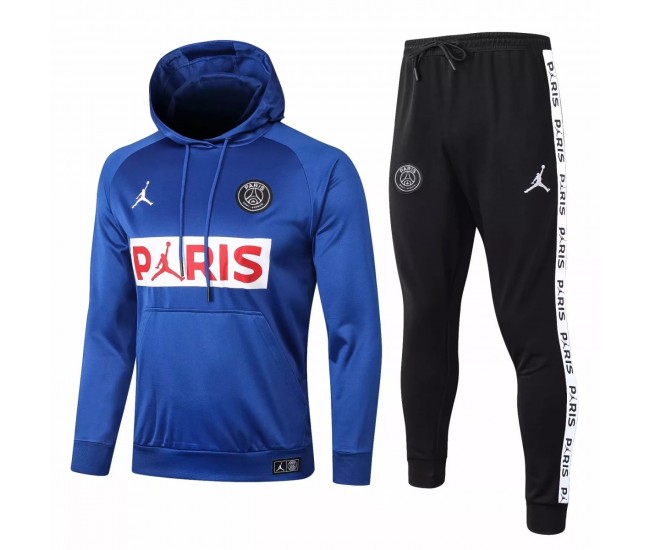 Survêtement de présentation de football Jordan X PSG bleu 2020