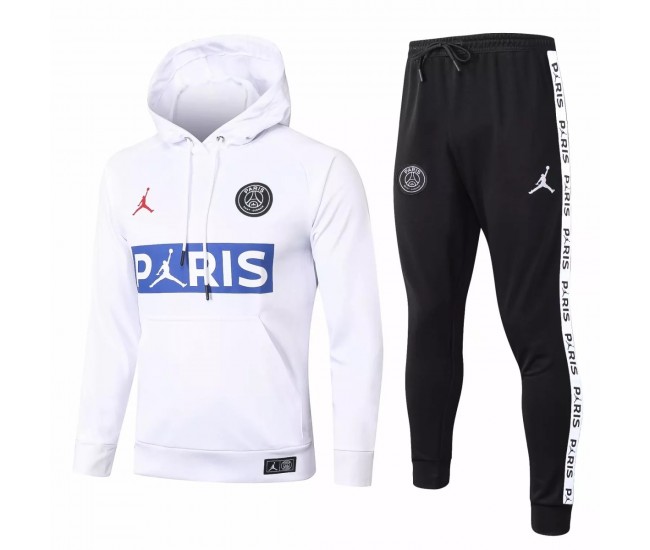 Survêtement de présentation de football Jordan X PSG blanc 2020