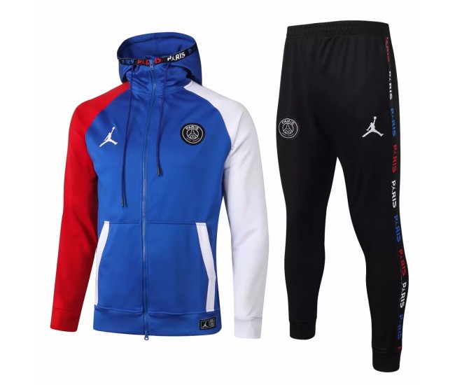 Survêtement Jordan X Psg Soccer Casual Fleece Presentation 2020 Bleu