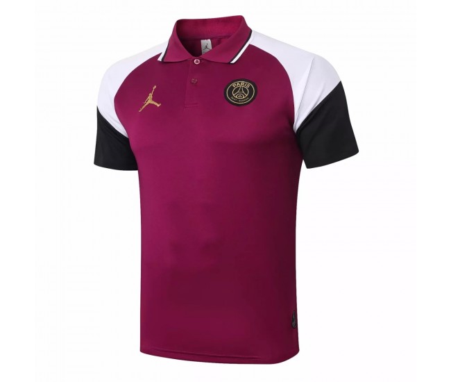 Polo PSG Jordan Training Rouge Violet 2020