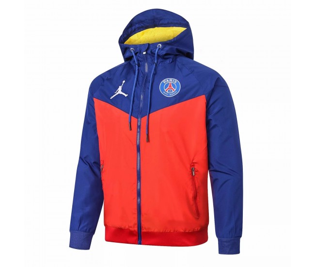 Veste PSG Jordan All Weather Windrunner Bleu Rouge 2020 2021