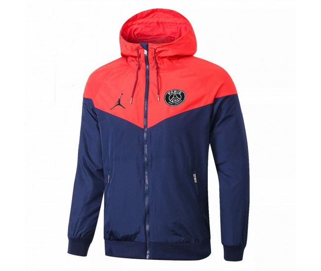 Veste PSG Jordan All Weather Windrunner Rouge Marine 2020 2021