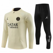 Survêtement de football technique d'entraînement Jordan PSG Beige 23-24