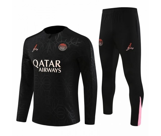Survêtement de football technique d'entraînement PSG Jordan pour homme noir 2024-25