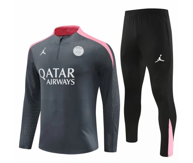 Survêtement technique d'entraînement de football PSG Jordan pour homme gris 2024-25