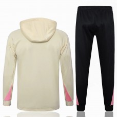 Survêtement de football technique à capuche PSG Jordan beige pour homme 2024-25