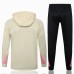 Survêtement de football technique à capuche PSG Jordan beige pour homme 2024-25
