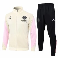 Survêtement de présentation d'entraînement PSG Jordan pour homme beige 2024-25