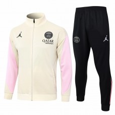 Survêtement de présentation d'entraînement PSG Jordan pour homme beige 2024-25