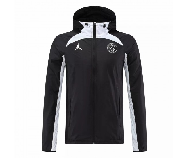 Veste de football PSG Jordan Homme Windrunner Noir 2022-23