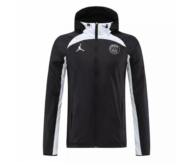 Veste de football PSG Jordan Homme Windrunner Noir 2022-23