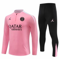 Survêtement technique d'entraînement de football PSG Jordan pour homme rose 2024-25