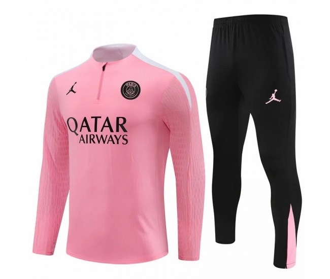 Survêtement technique d'entraînement de football PSG Jordan pour homme rose 2024-25