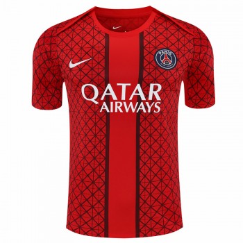 Maillot d'avant-match rouge Paris Saint-Germain pour homme 25-26