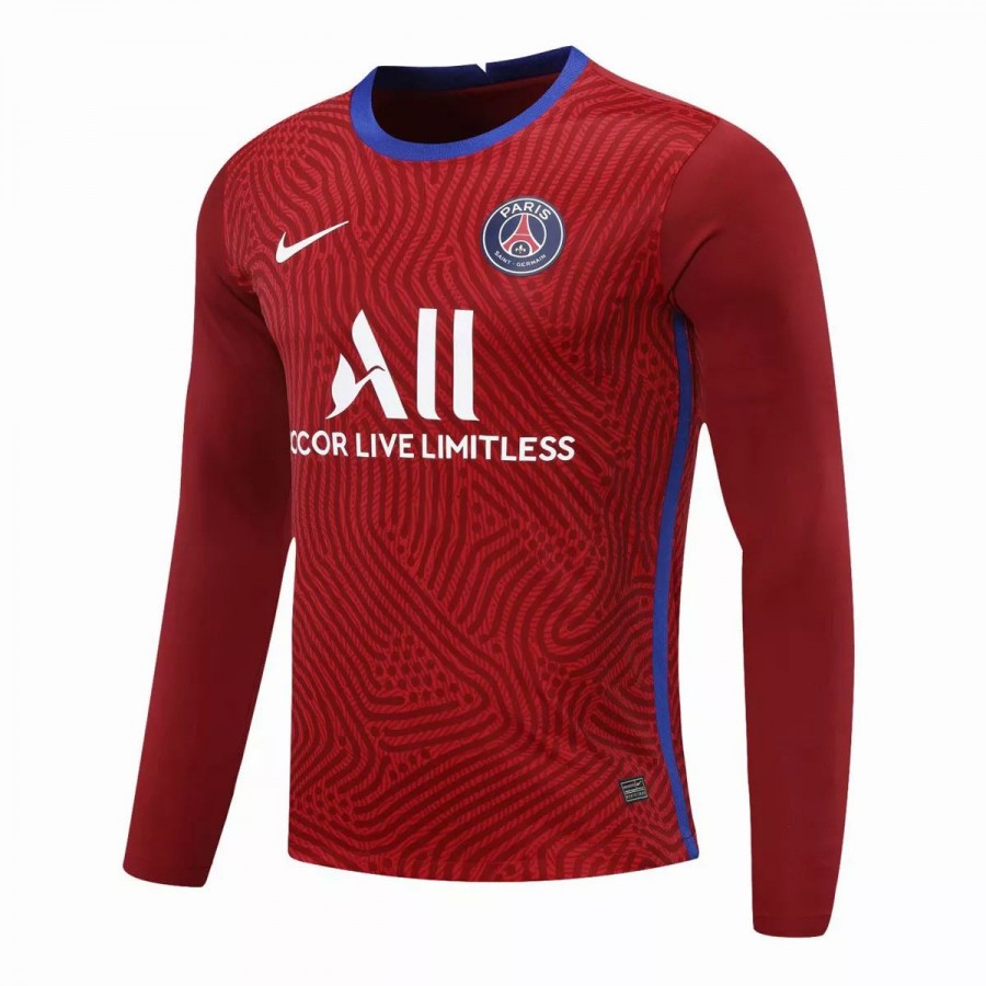 Maillot manches longues gardien Paris Saint Germain Rouge 2020