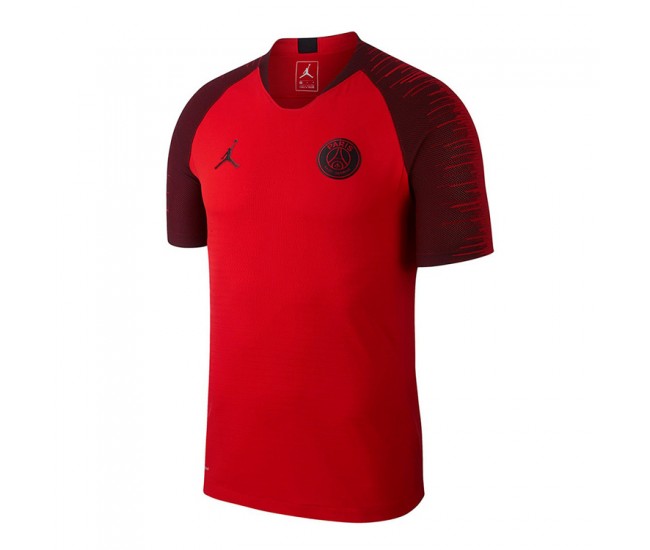 Maillot d'entraînement avant match PSG Jordan Red 2018/19 ...