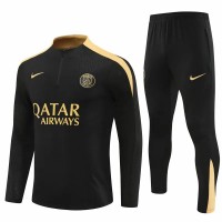 Survêtement technique d'entraînement de football PSG pour homme, noir, 2024-25