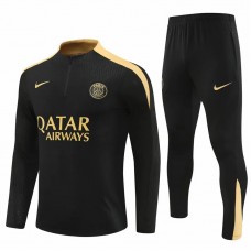 Survêtement technique d'entraînement de football PSG pour homme, noir, 2024-25