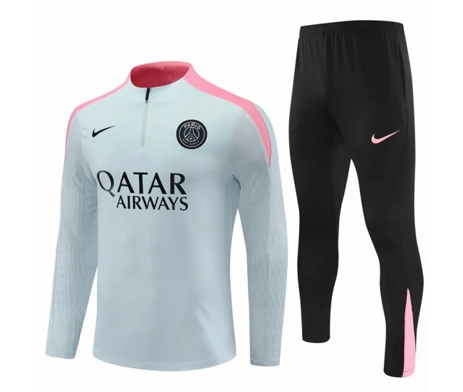 Survêtement technique d'entraînement de football PSG pour homme gris 2024-25