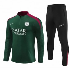 Survêtement technique d'entraînement de football PSG vert pour homme 2024-25