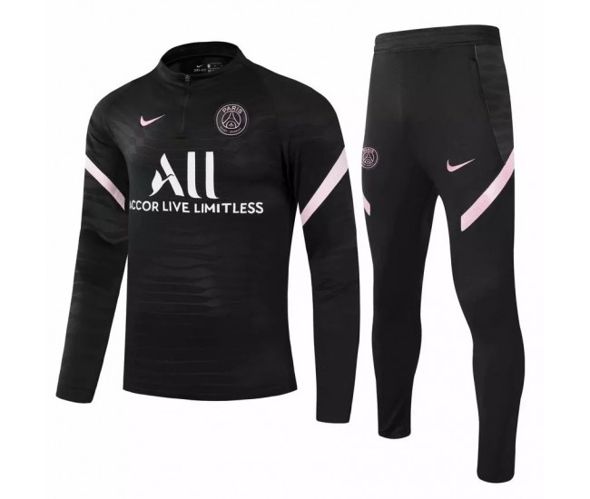 Survêtement technique de football Nike PSG Training 2021 Noir