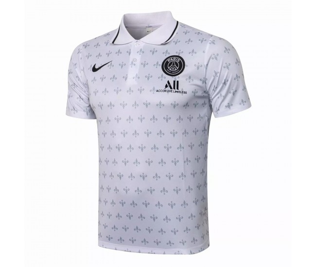 Polo d'entraînement PSG Blanc 2021 2022