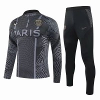Survêtement technique de football PSG Training Noir 2020 2021