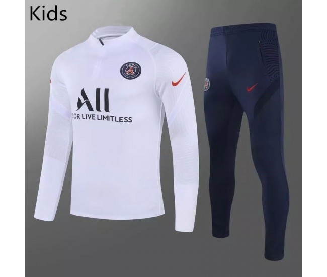 Survêtement de football technique PSG Training Enfants Blanc 2020 2021 ...