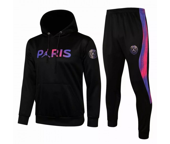 Survêtement de football technique PSG X Jordan Noir 2021 2022