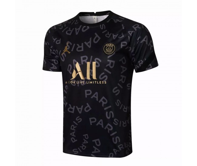 Maillot d'entraînement PSG X Jordan Noir 2021 2022