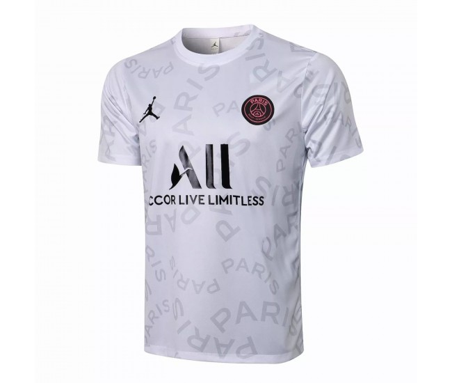 Maillot d'entraînement PSG X Jordan Blanc 2021 2022