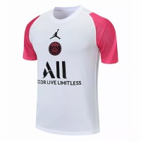 Maillot d'entraînement PSG X Jordan blanc rose 2021 2022