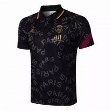 Polo d'entraînement PSG X Jordan Noir 2021 2022