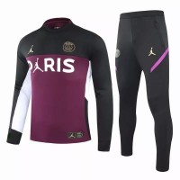 Survêtement de football technique PSG X Jordan Training Violet Noir 2020 2021