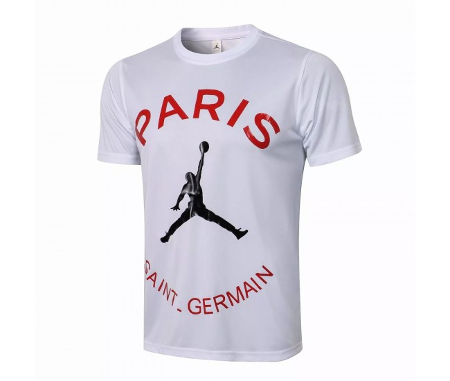 Maillot PSG X Jordan Wordmark Blanc 2021 2022