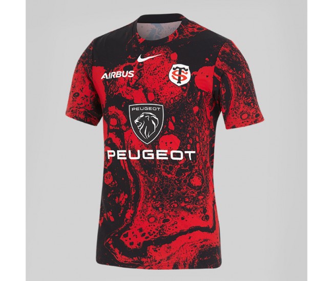 Maillot d'avant-match masculin du Stade de Toulouse 2024