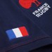 Polo homme en coton bleu marine France Rugby Rwc 2023