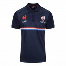 Polo homme France Rugby Rwc 2023 en polyester Polo homme France Rugby Rwc 2023 en polyester