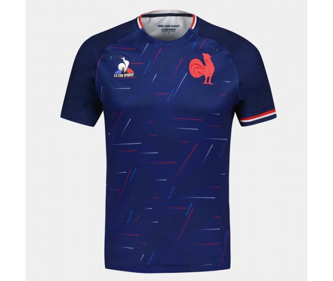 Maillot d'avant-match masculin de l'équipe de France de rugby à sept 2023