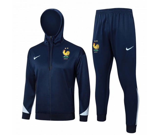 Survêtement de football à capuche d'entraînement pour homme de l'équipe nationale de France 2024-25