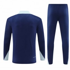 Survêtement technique d'entraînement de football pour homme de l'équipe nationale de France bleu marine 2024-25