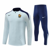 Survêtement technique d'entraînement de football pour hommes de l'équipe nationale de France 2024-25 blanc